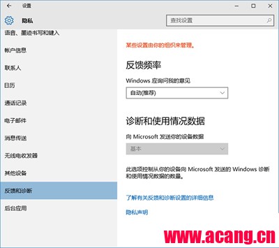 Windows 预览体验计划管理此选项